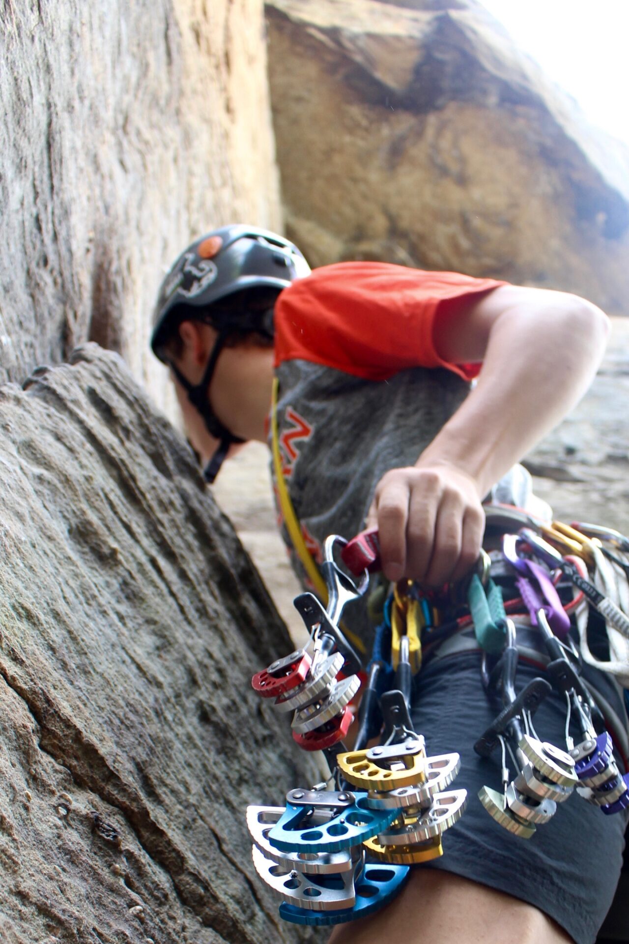 Traditional Lead Climbing Bluegrass Climbing School