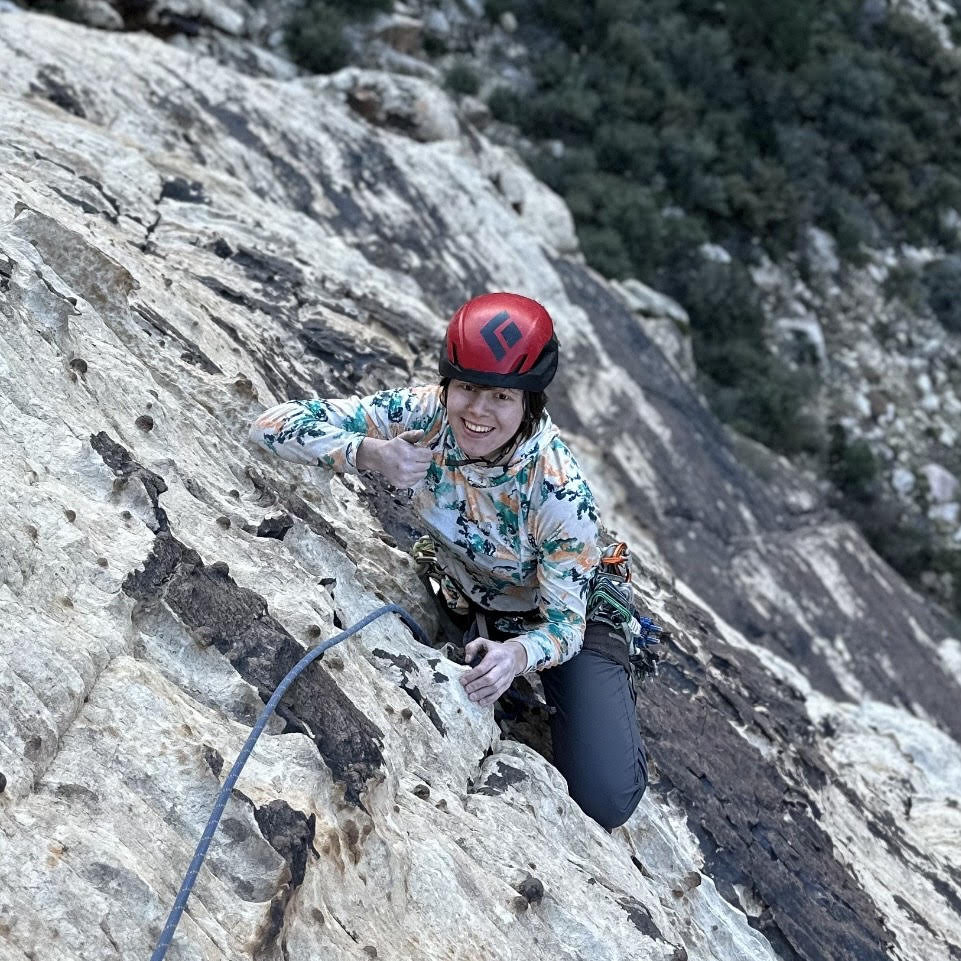 Melanie Robertson climbing guide in red river gorge single pitch instructor AMGA